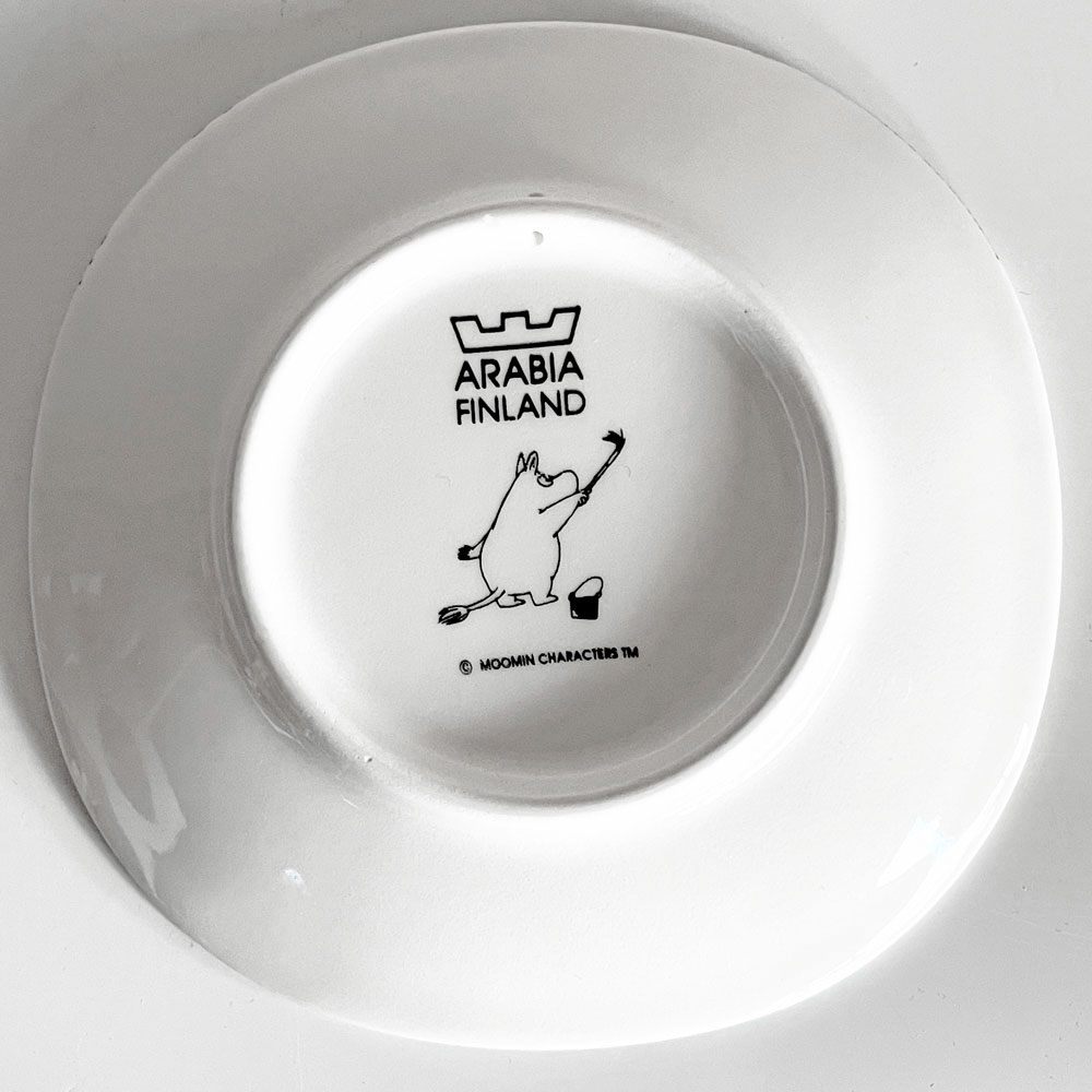 アラビア ARABIA ムーミン MOOMIN 滑りやすい氷の上 On Slippery Ice ウォールプレート 飾り皿 2002-2004年 箱付 廃番 フィンランド 北欧食器 ■