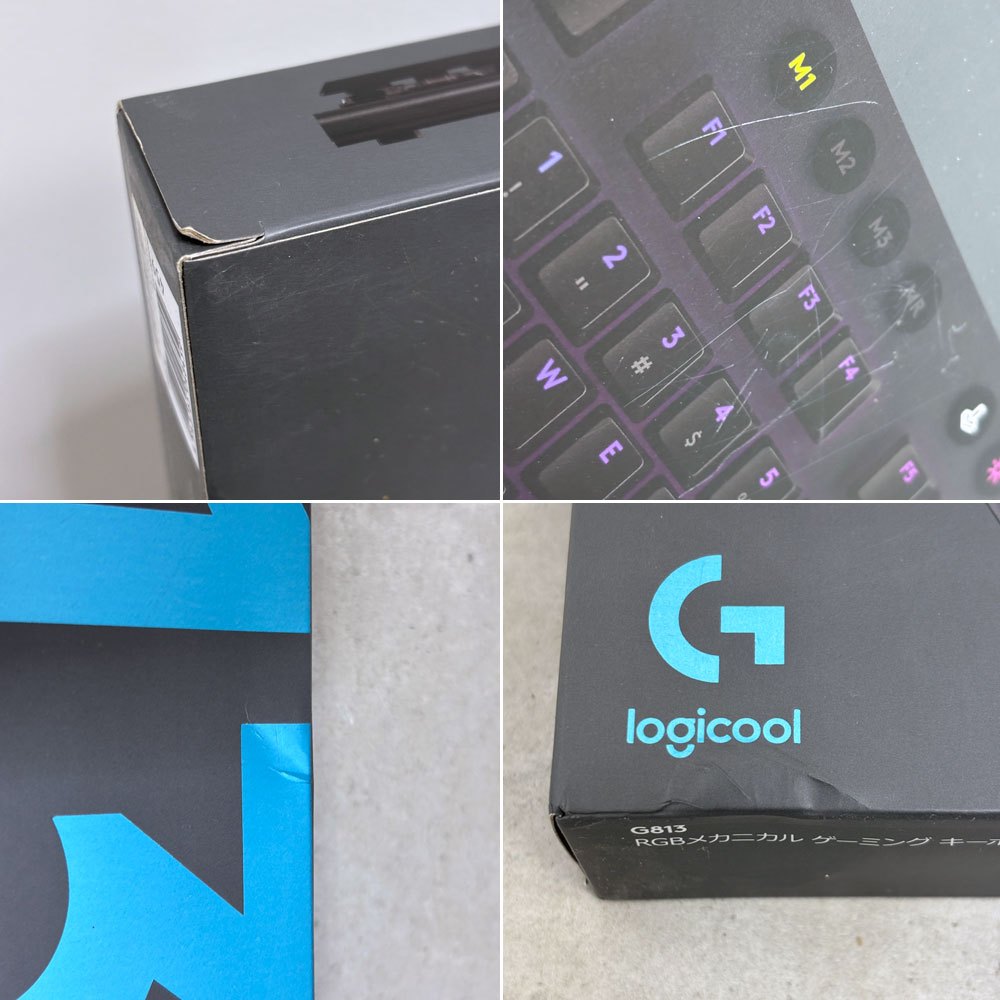 ロジクール Logicool G813 RCBメカニカル ゲーミング キーボード タクタイル 有線 ブラック 薄型 PC パソコン スイス 国内正規品 箱付 未開封 未使用品 ●