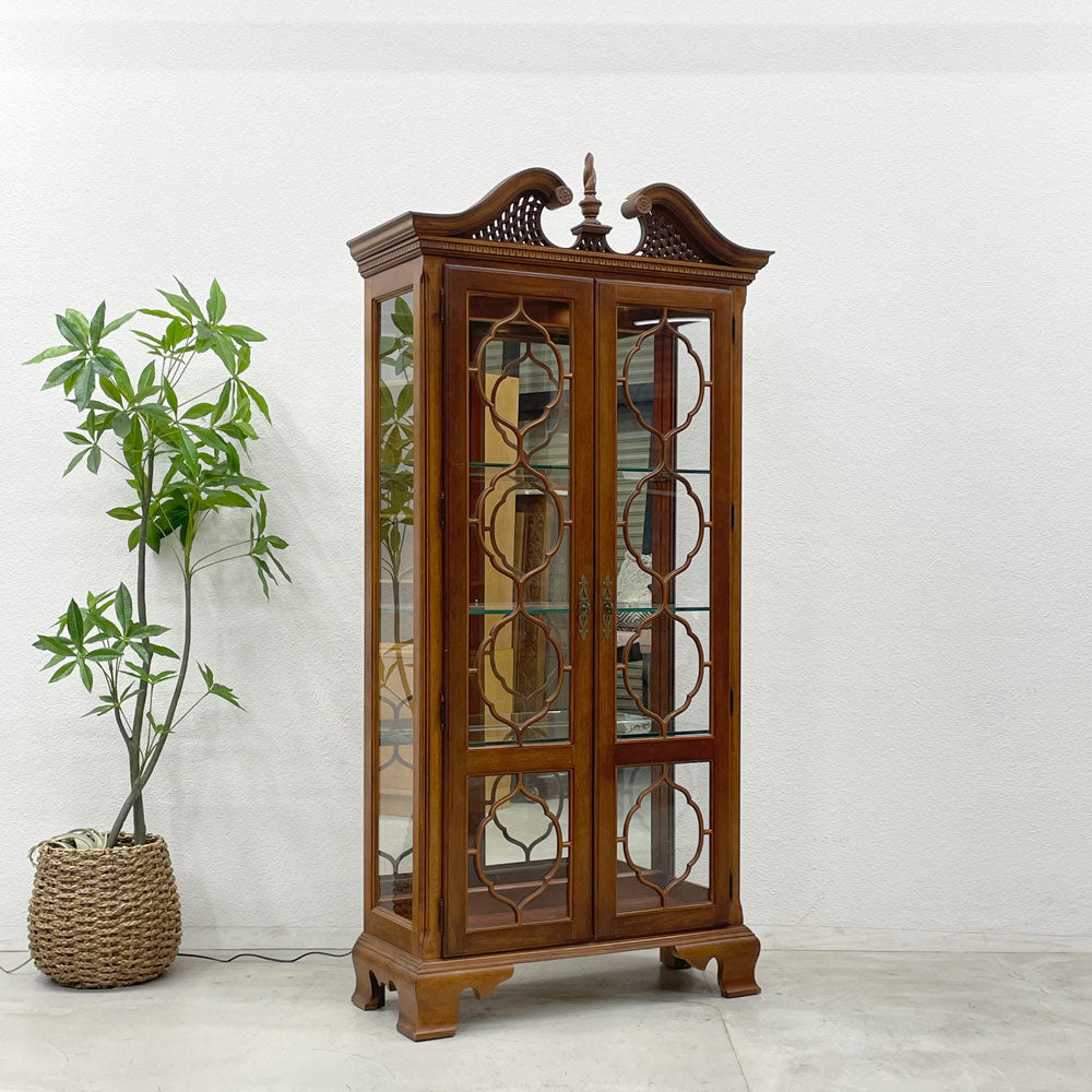 アメリカンドロー American draw Furniture ガラス キュリオケース チャイナ キャビネット China Cabinet 飾り棚 ディスプレイ 〓