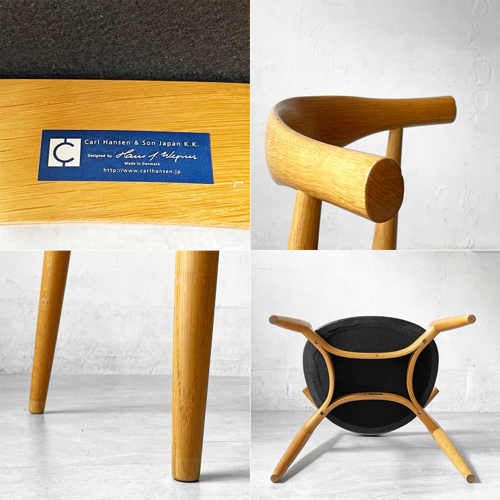 カールハンセン＆サン Carl Hansen & Son CH20 エルボーチェア ダイニングチェア オーク材 レザー 本革 ハンス・J・ウェグナー ★