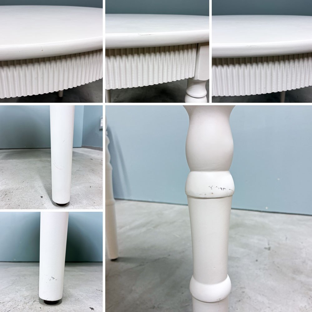 サラグレース Sarah Grace ブランナチュール Blanc Nature ダイニングテーブル No.2 ラウンド 100cm シャビーシック フレンチカントリー ◎