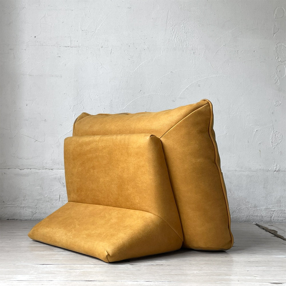 リラックスフォーム RELAX FORM アルフレード ALFREDO ソファ 背クッション ロータイプ 置き型クッション レザーテックス H42cm 関家具 定価￥16,500ｰ ★