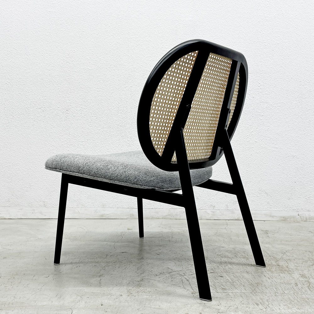 ザイファー Zuiver スパイク SPIKE ラウンジチェア LOUNGE CHAIR  ラタン×ファブリック オランダ 〓