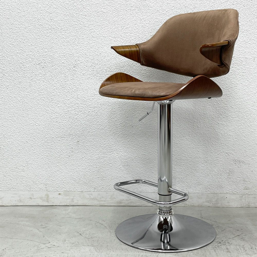 ガルト GART ラーゴ LARGO ハイチェア カウンターチェア プライウッド ファブリック 昇降式 ミッドセンチュリー B 〓