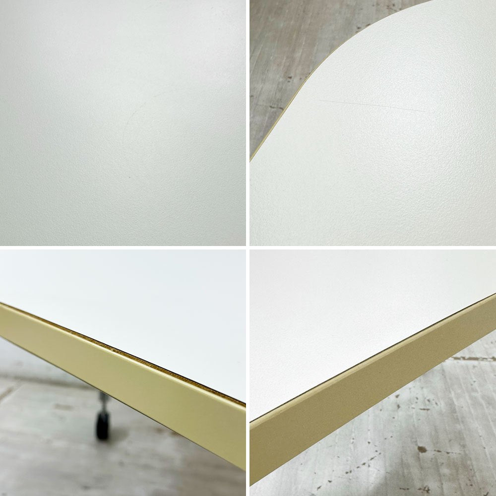 カルテル Kartell マックステーブル MAX TABLE ホワイト ミーティングテーブル キャスター付 フェルーチョ・ラヴィアーニ Ferruccio Laviani イタリア ●