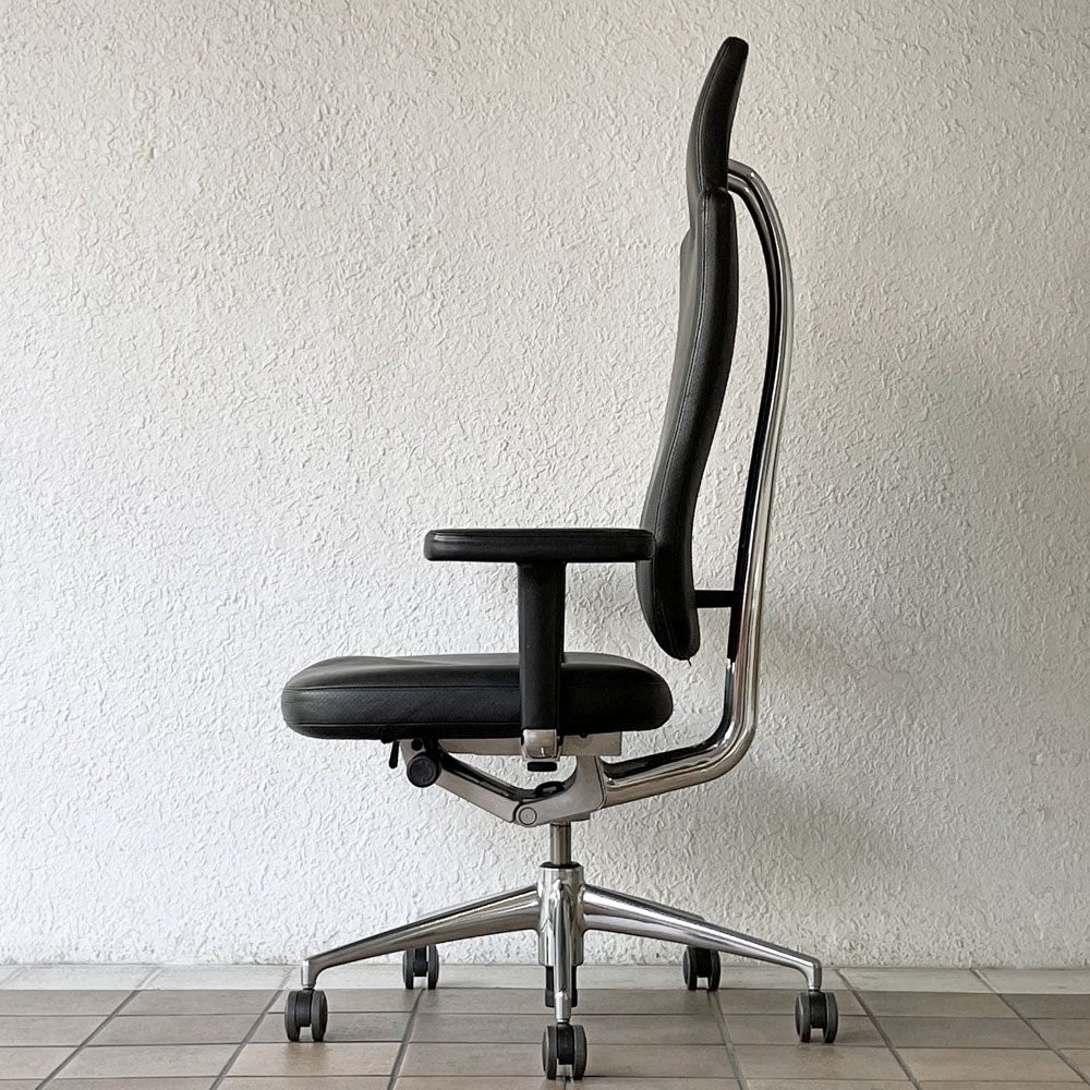 ヴィトラ vitra ヘッドライン Headline デスクチェア オフィスチェア 本革 マリオ・ベリーニ＆クラウディオ・ベリーニ グッドデザイン賞 ◇