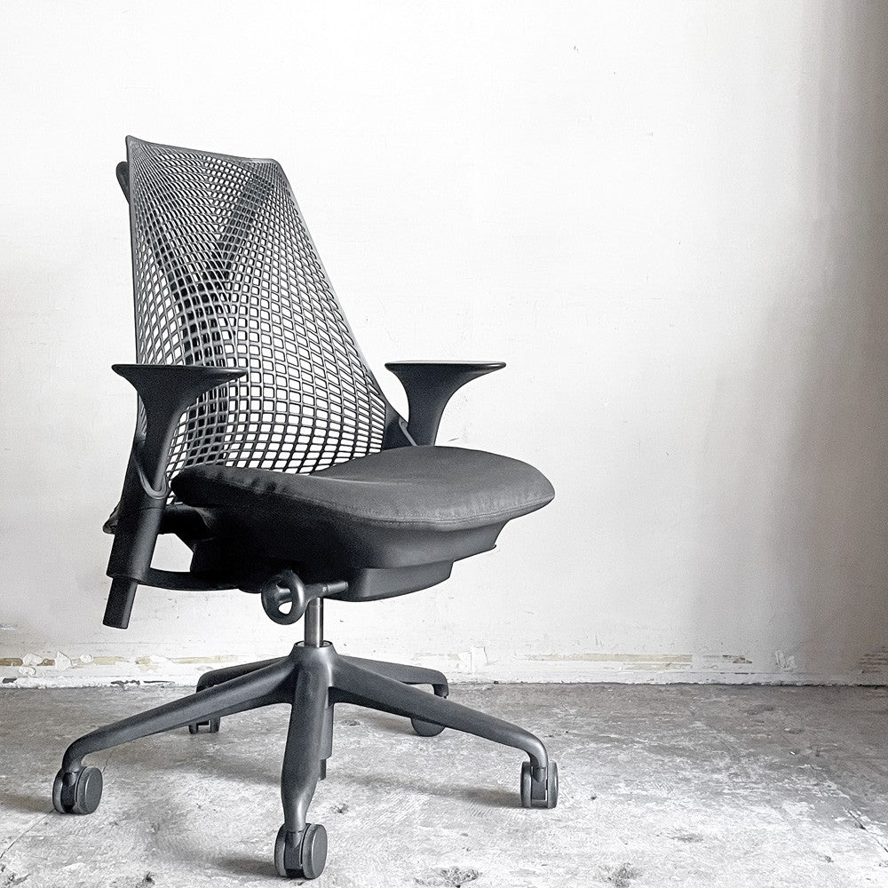 ハーマンミラー Herman Miller セイルチェア SAYL Chair デスクチェア 旧モデル イヴ・ベアール ブラック 2013年製 モダンデザイン ■