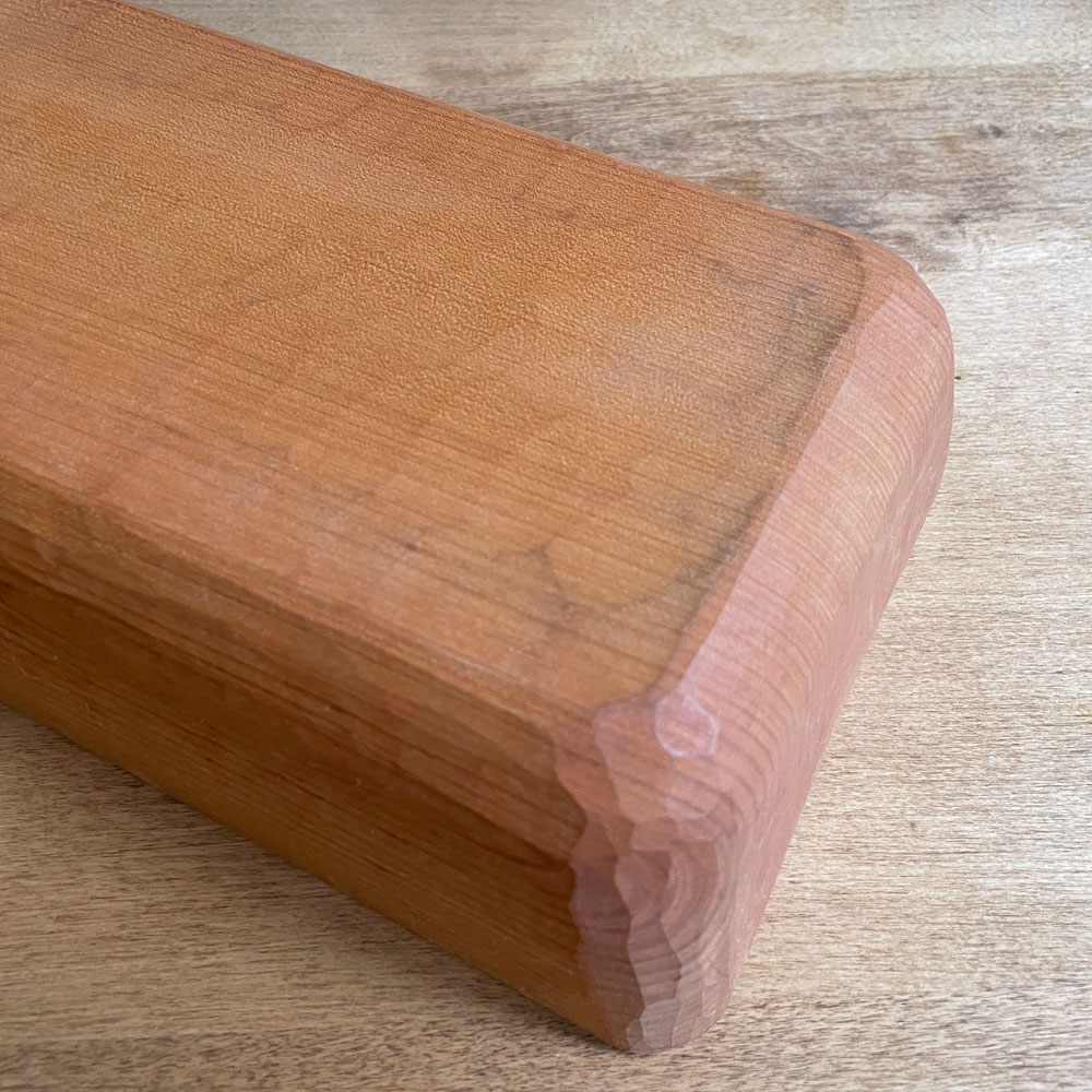 三谷龍二 Ryuji Mitani 山桜 長バット トレイ 長角盆  木の器 42×15×6.5 cm 木工作家 現代作家 希少サイズ ♪