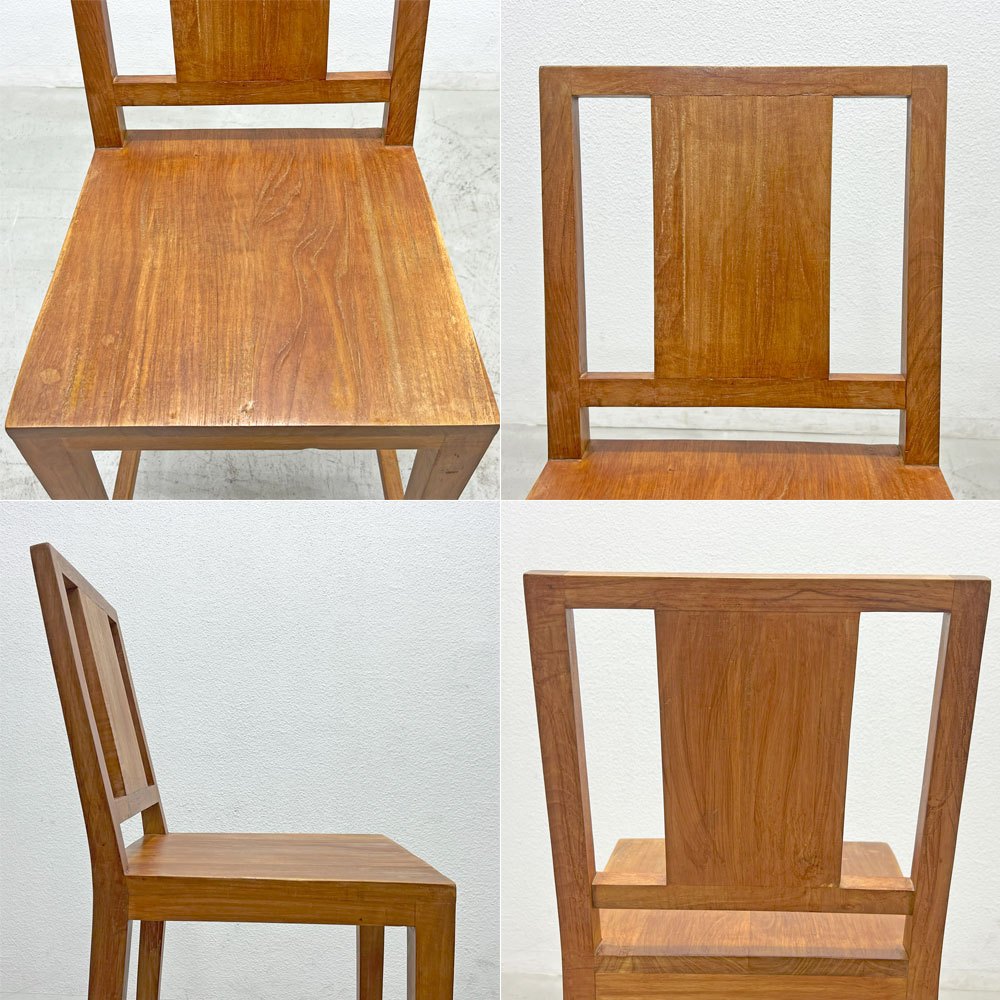 チーク 無垢材 teak wood ハイチェア カウンターチェア OLD JAVA アジアン スタイル B 〓