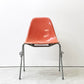 ハーマンミラー Herman Miller サイドシェルチェア セカンド 2nd FRP 初期 オレンジ系 エンボスレス すっぴんモデル スタッキングベース イームズ ビンテージ ●