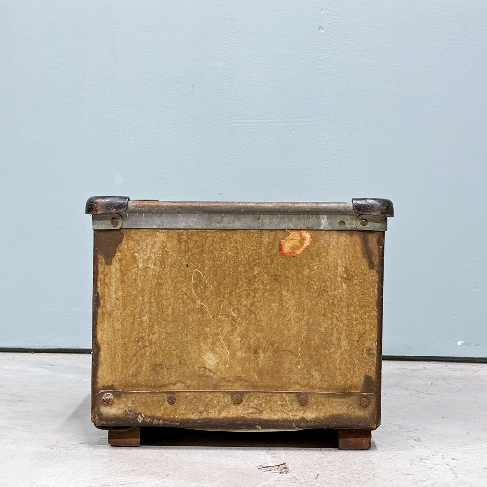 ビンテージ Vintage ファイバーボックス CHARIS CORPORATION ボテ箱 仕切り付き ◎