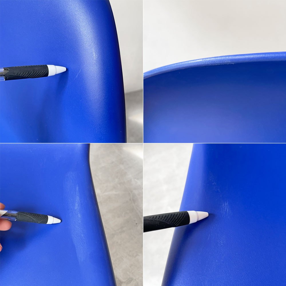 ヴィトラ vitra パントンチェア ダイニングチェア スタッキング ブルー ヴェルナー・パントン ミッドセンチュリー 定価58,300円 B ★