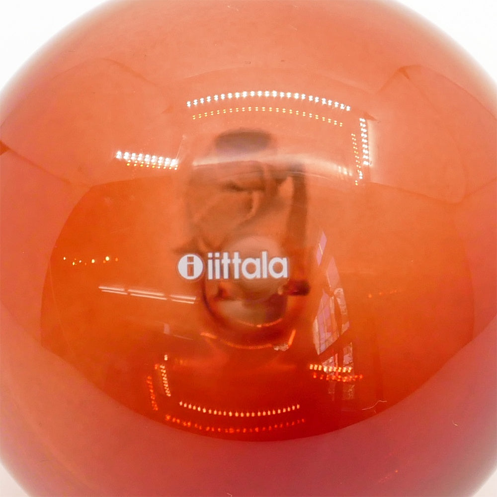 イッタラ iittala グラスボール Glass Ball オーナメント クリスマスツリーデコレーション ガラスボール グラデーション 5個セット レッド ●