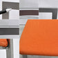 カリガリス Calligaris ダイニングチェア ファブリック スチール オレンジ系 シルバー イタリア モダンスタイル B ●