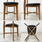 ジャーナルスタンダードファニチャー j.s.F シノン CHINON CHAIR ダイニングチェア PVCレザーシート  ラバーウッド材 ブラック A ●