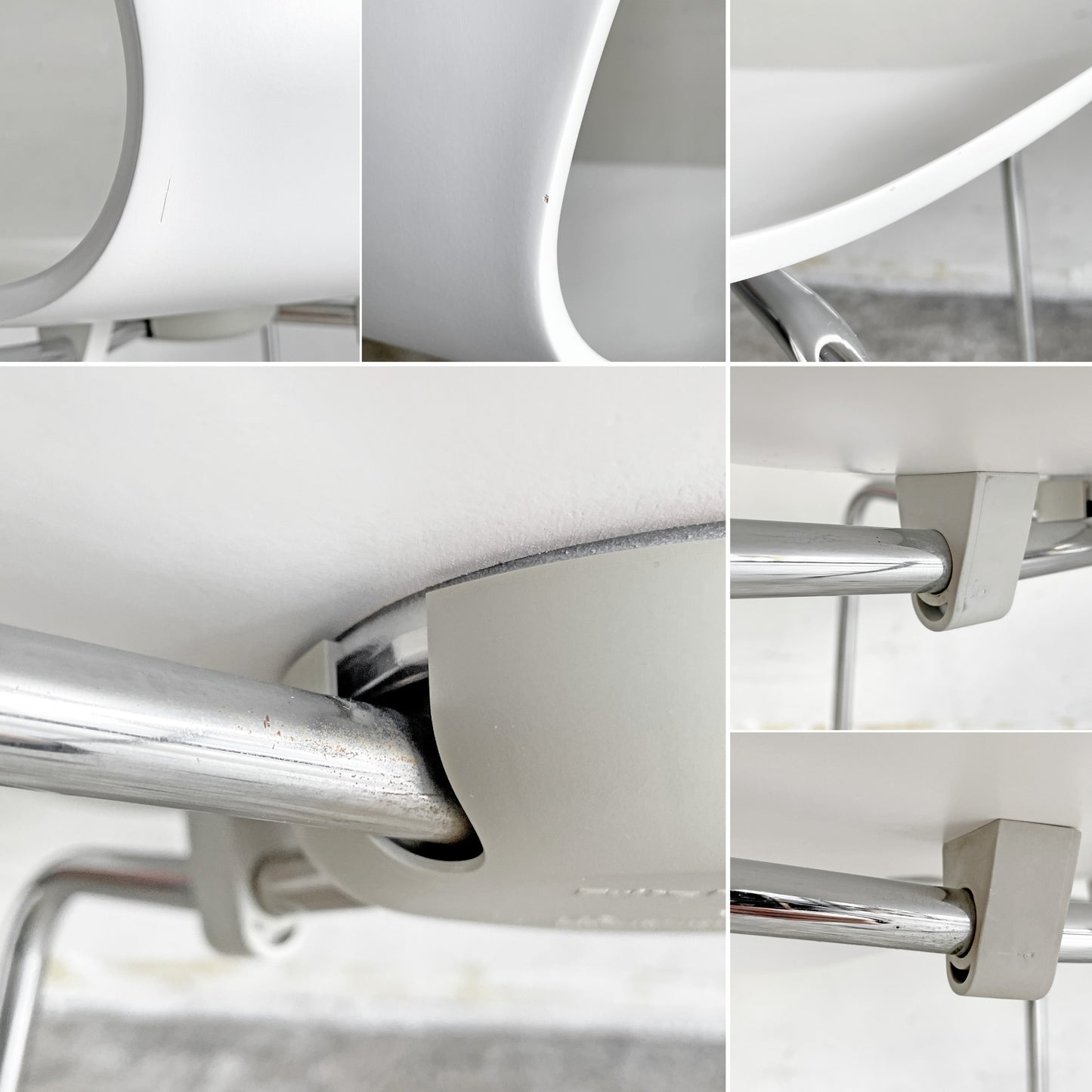 フリッツハンセン Fritz Hansen 3107 セブンチェア ラッカー仕上げ ホワイト スタッキング アルネ・ヤコブセン デンマーク 北欧家具 ■