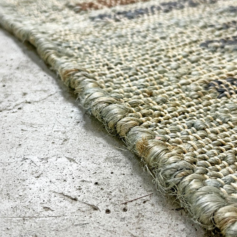 RugRu ラグル NORA RUG ノラ ラグ インド綿 麻 キリムラグ カーペット W200 インド 定価￥52,800- ●