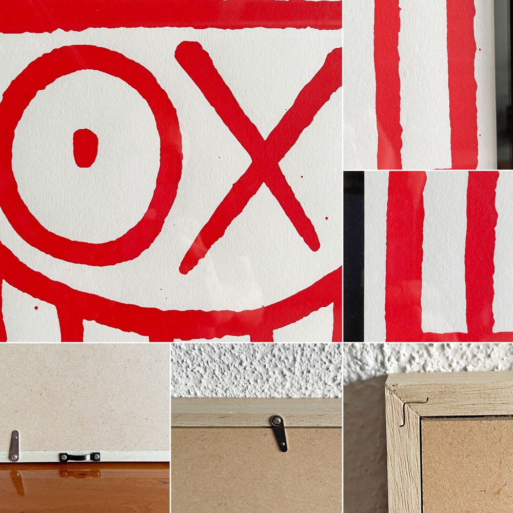 タトラス TATRAS × アンドレ・サライヴァ Andre Saraiva トーキョーラブ Tokyo Love ポスター 33×48cm 木製フレーム付 40/50 サイン入り 〓