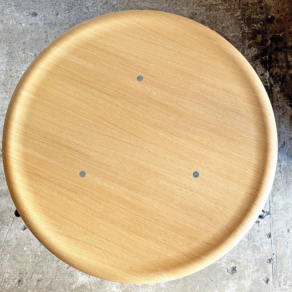 エンゲルブレヒト Engelbrechts ケヴィ KEVI 2010 ダイニングテーブル オーク材 プライウッド カフェテーブル 70cm 3本脚 ヨルゲン・ラスムッセン デンマーク 未使用品 ■