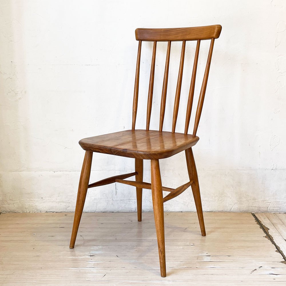 ビンテージ 6スポークバック チェア Vintage 6 spoke back Chair トラディショナル デザイン 無垢材シート キッチンチェア★