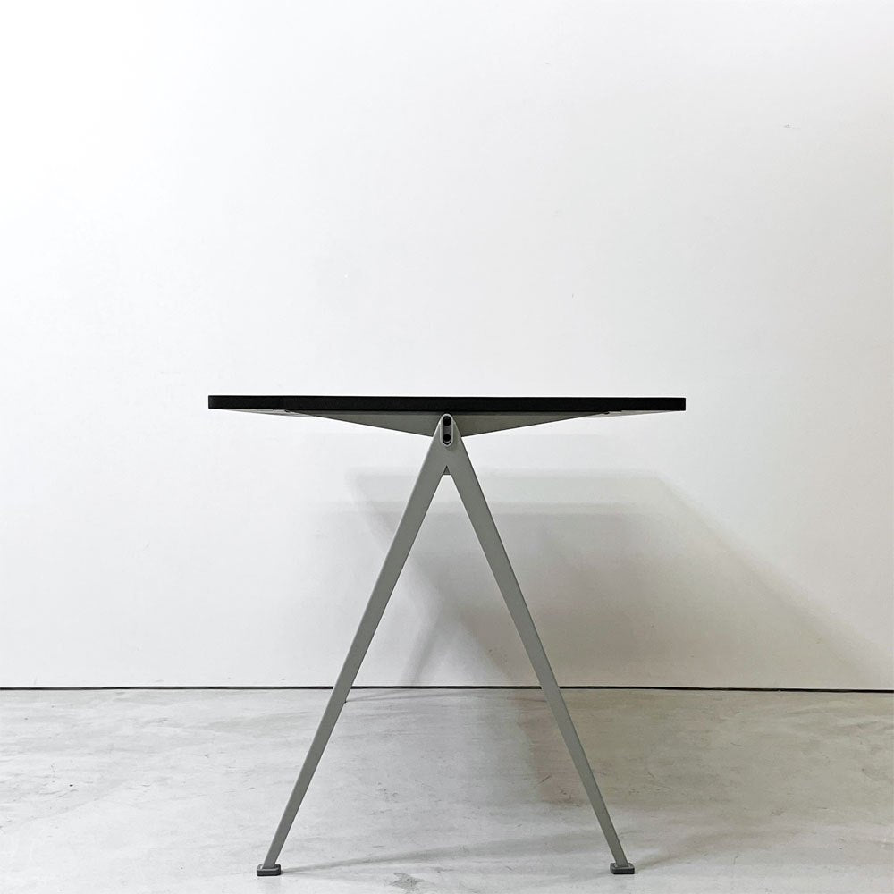 ヘイ HAY ピラミッド テーブル PYRAMID TABLE スモークドオーク コンパスレッグ スチール ベージュ W140cm デンマーク 北欧 美品●