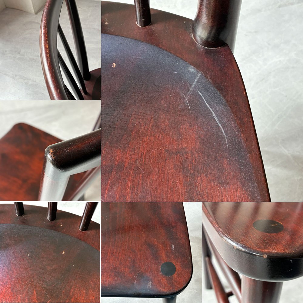 松本民芸家具 220F型 チェア Finnish style Chair ダイニングチェア ミズメザクラ材 民藝家具 和モダン 定価￥148,500- A ★