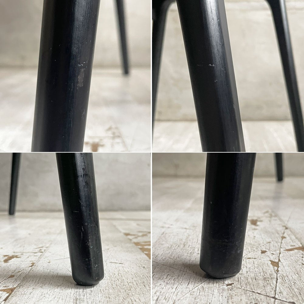 天童木工 TENDO インパラチェア Impala Chair ダイニングチェア ブラック 本革 ホワイトビーチ材 佐々木敏光 ジャパニーズミッドセンチュリーモダン B ♪