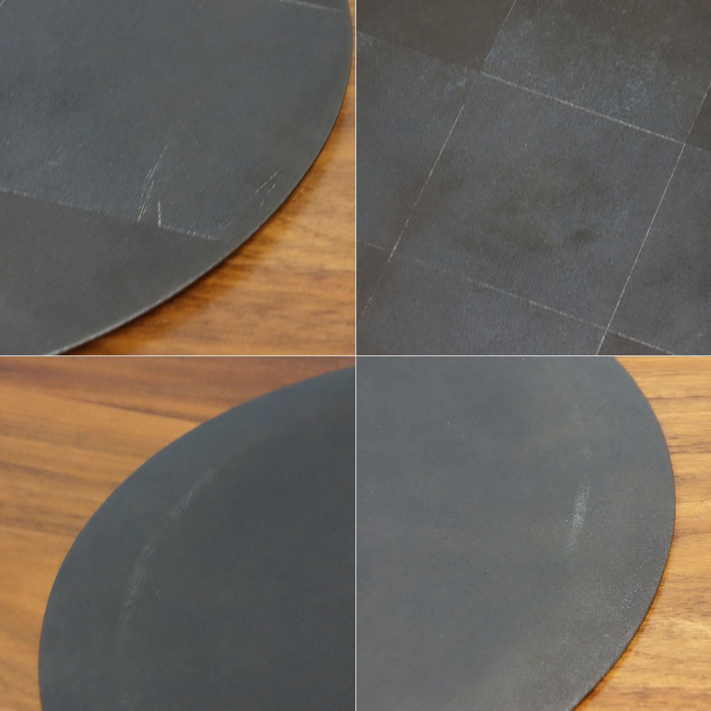 赤木明登 丸折敷 大 古銀仕上げ 黒漆 33cm 輪島塗 現代作家 B ◎