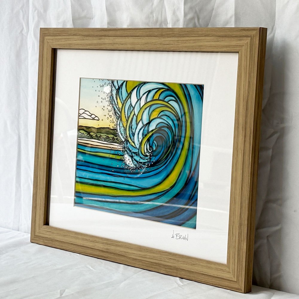 Heather Brown Art.com ヘザー・ブラウン Heather Brown アウターリーフ Outer Reef アートプリント 額装品 ハワイアンアート ◇