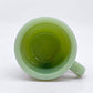 ファイヤーキング Fire King レストランウェアシリーズ ジェダイ Jade-ite ストレート カップ＆ソーサー Straight Cup&Saucer ミルクガラス USビンテージ アンカーホッキング B ●