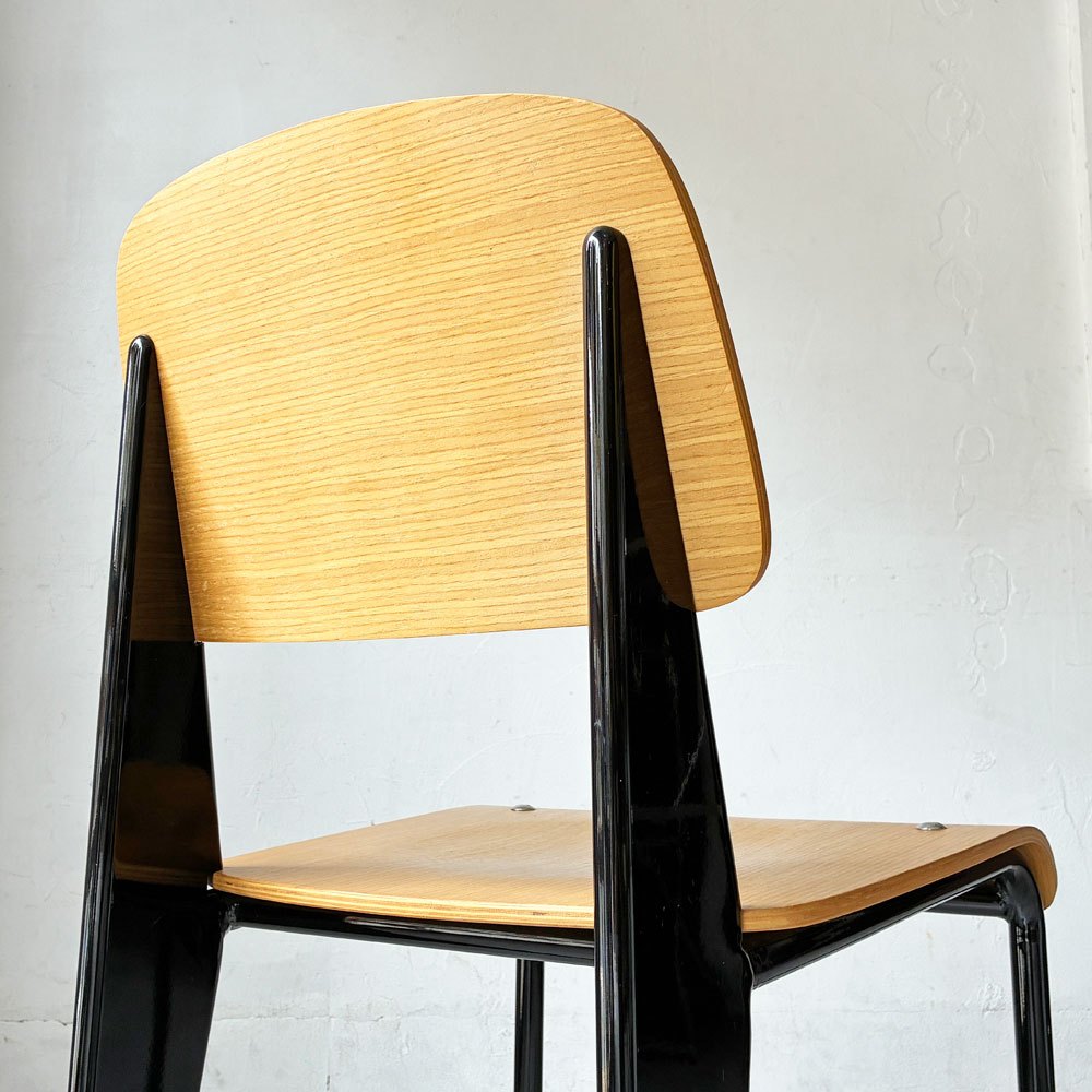 関家具 トーラスチェア Taurus Chair ダイニングチェア アッシュ材×スチール ブラックカラー インダストリアル B ★