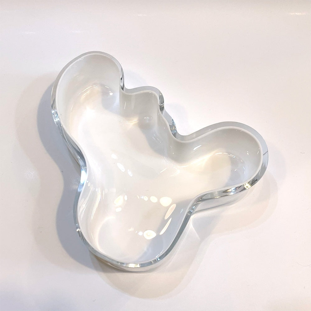 イッタラ iittala アルヴァ・アアルト コレクション ボウル ホワイト Alvar Aalto マウスブロー 廃盤 19.5ｃｍ 北欧雑貨 ★