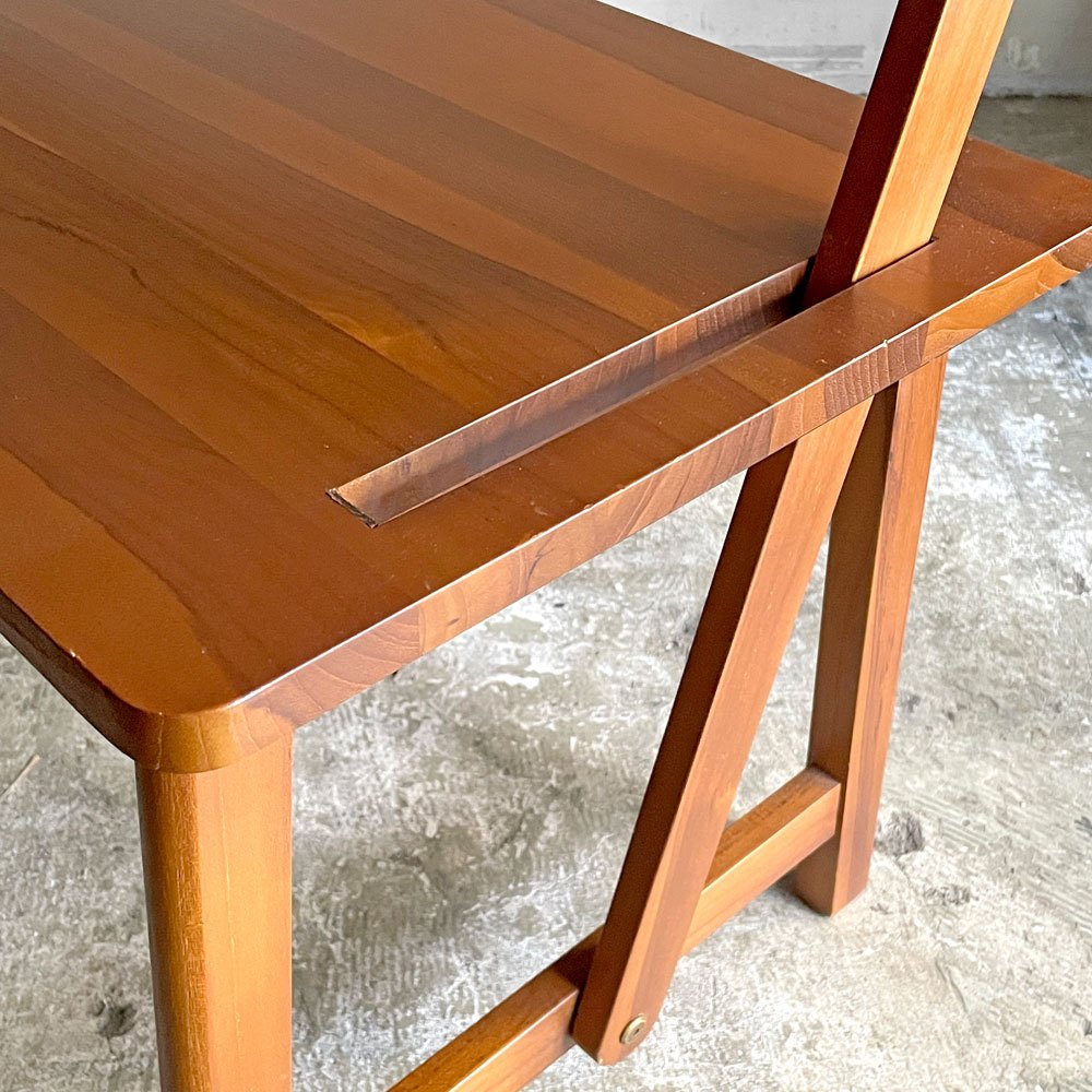 スキャンティーク SCANTEAK デュオ Duo スイベルベンチ チーク無垢材 背もたれ可動式 クッション付き W120cm ■