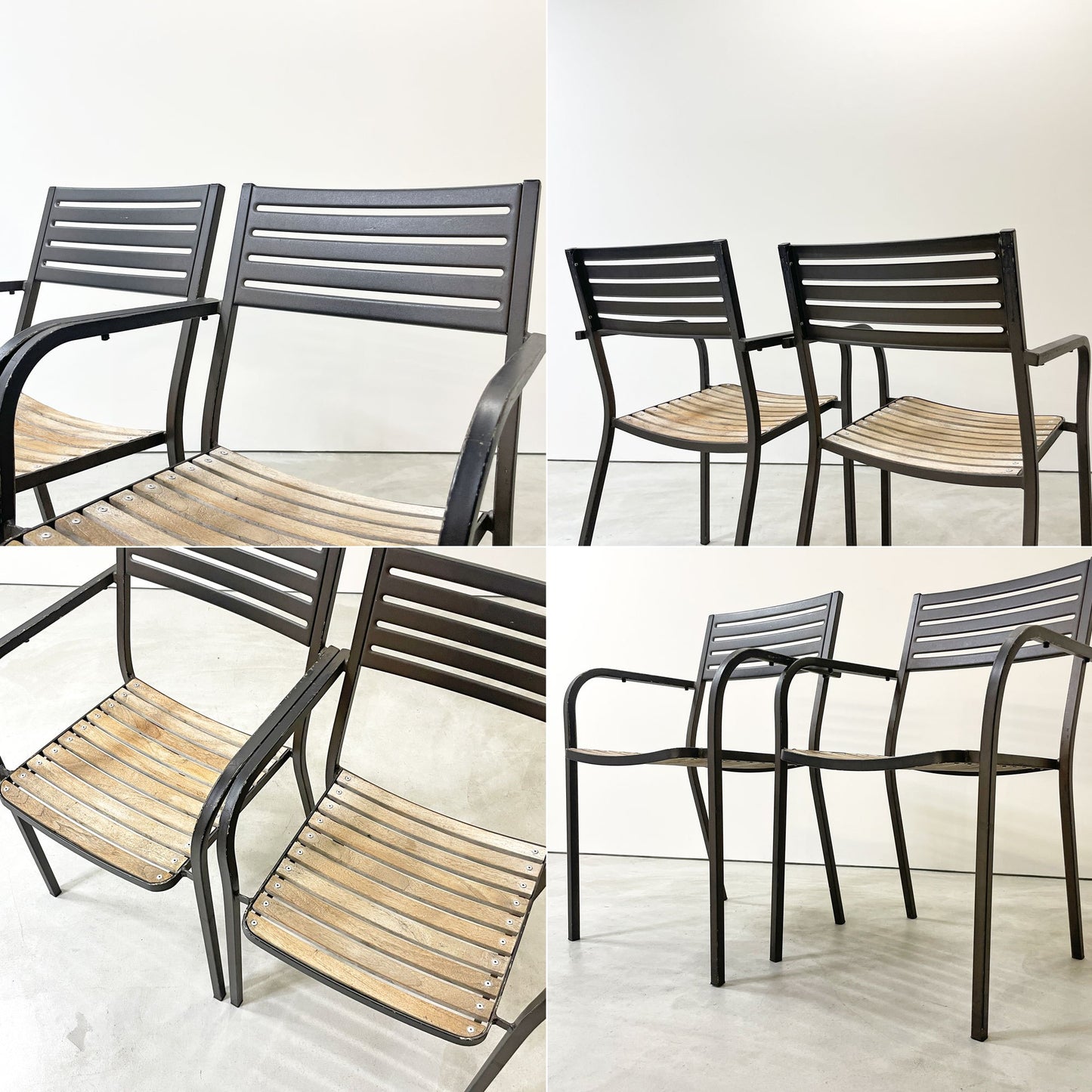 エミュー emu セーニョチェア SEGNOCHAIR ガーデンチェア アーム スタッキング イタリア ニ脚セット B ●