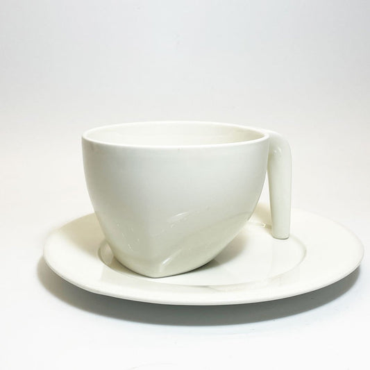 イッタラ iittala エゴ Ego コーヒーカップ＆ソーサー C&S ホワイト ステファン・リンドフォース Stefan Lindfors フィンランド 北欧食器 廃盤 ★