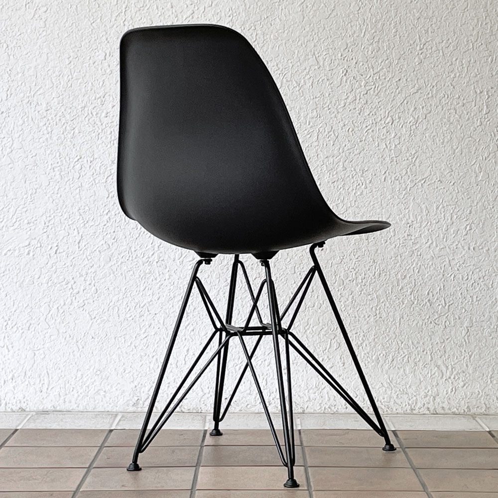 ハーマンミラー Herman Miller サイドシェルチェア ポリプロピレン製 オールブラック エッフェルベース C&R イームズ ミッドセンチュリー ◇