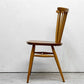 アーコール Ercol ボウバックチェア ファンバックチェア 5本タイプ エルム材 UKビンテージ Vintage 英国 横浜ダニエル製オリジナルクッション付 B ●
