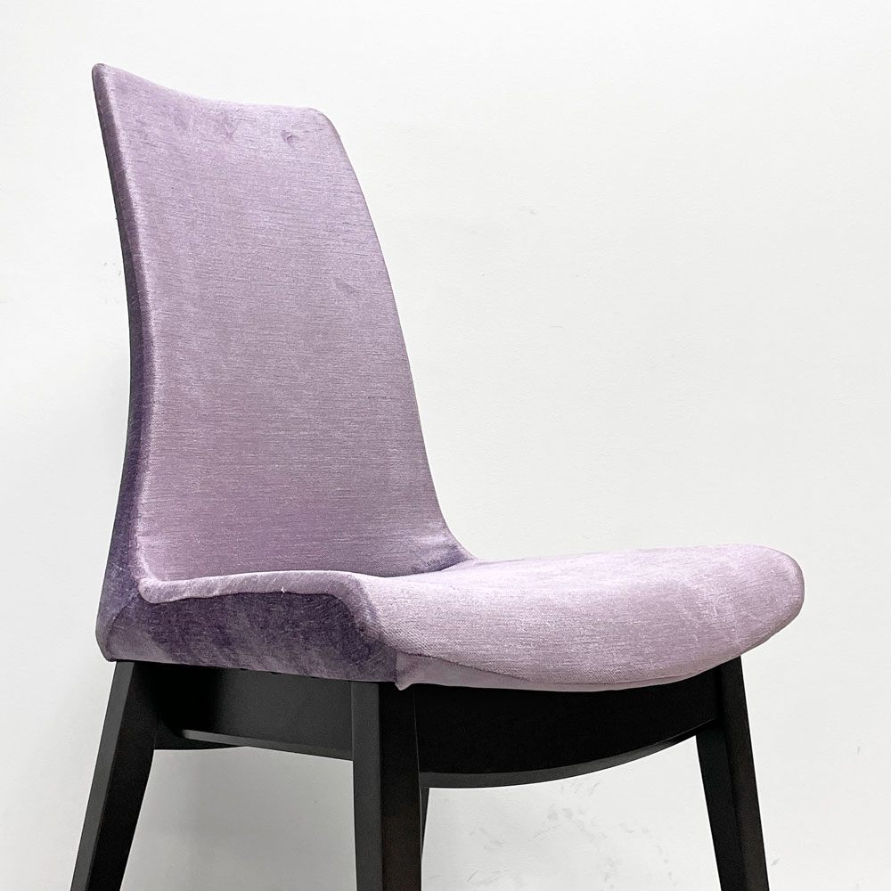 カワジュン KAWAJUN ドリディナチェア DORIDINA CHAIR ファブリック パープル モールドウレタン シンプルデザイン D ●