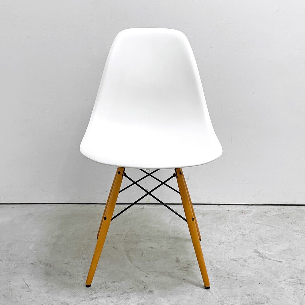 ヴィトラ vitra サイドシェルチェア ポリプロピレン製 ホワイト ドゥエルレッグ DSW C&R イームズ ミッドセンチュリー C ●