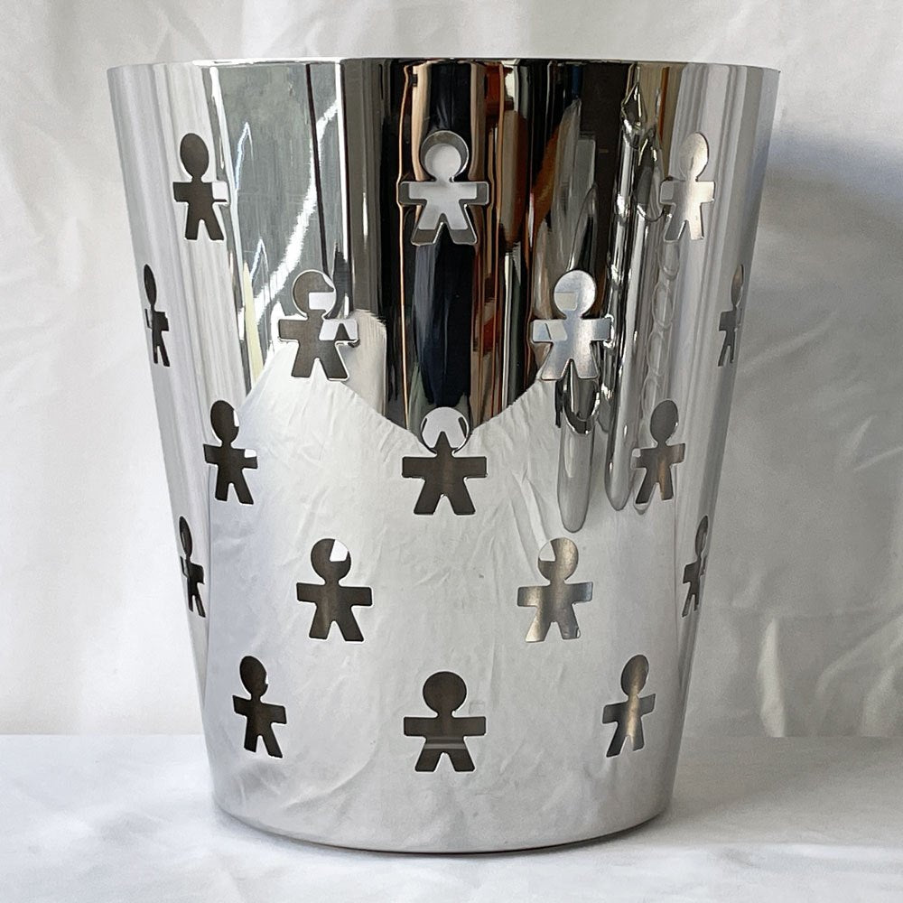 アレッシィ ALESSI ジロトンド GIROTONDO ペーパーバスケット 小物入れ トラッシュ ステンレス ◇