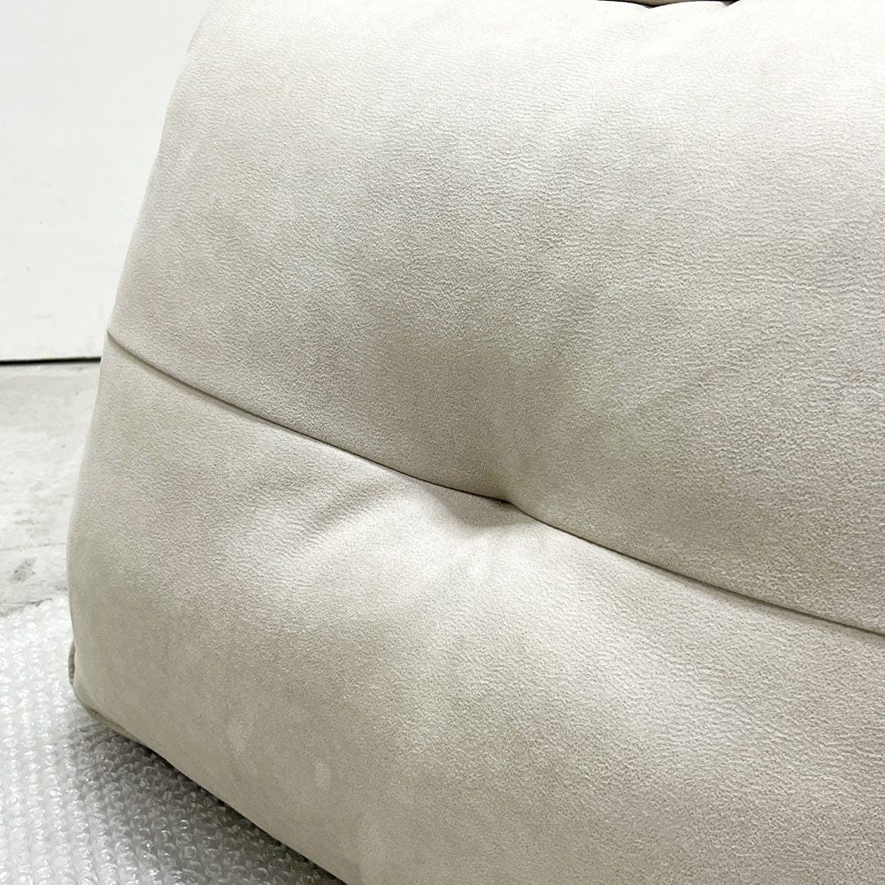 リラックスフォーム RELAX FORM アルフレード ALFREDO ソファ 背クッション 置き型クッション プラチナグレー レザーテックス 関家具 ロータイプ H42cm 展示品 B ●