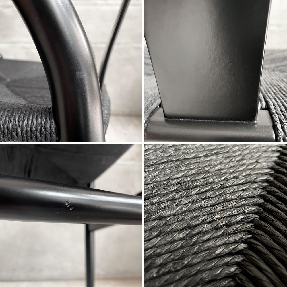 カールハンセン＆サン Carl Hansen & Son CH24 Yチェア ブラックラッカー×ブラックペーパーコード  ビーチ材 日本仕様サイズ ハンス・J・ウェグナー デンマーク 北欧家具 B ♪