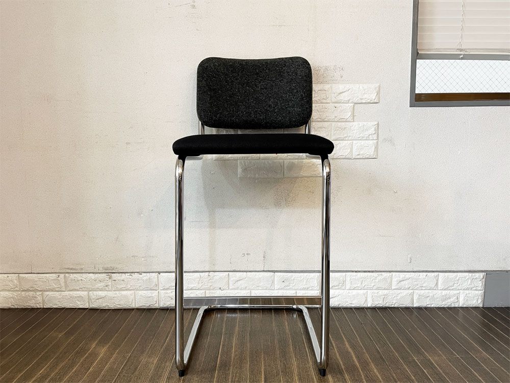 ノルスタジオ Knoll Studio ブロイヤーコレクション チェスカスツール CESCA STOOL バースツール ファブリック バイカラー 座高73.5cm マルセル・ブロイヤー バウハウス ◎