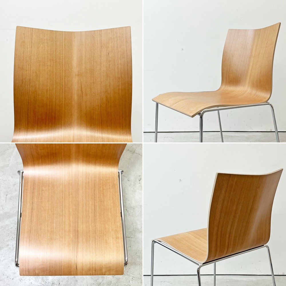 エンゲルブレヒト Engelbrechts チャリック CHAIRIK 107 ダイニングチェア スタッキング そり足 チェリー 未使用品 デンマーク ●