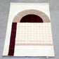 ジャーナルスタンダードファニチャー j.s.F フェアバーン ラグ FAIRBURN RUG ラグマット 手織り 120x160cm ナイロン モダンデザイン 未使用保管品 ●