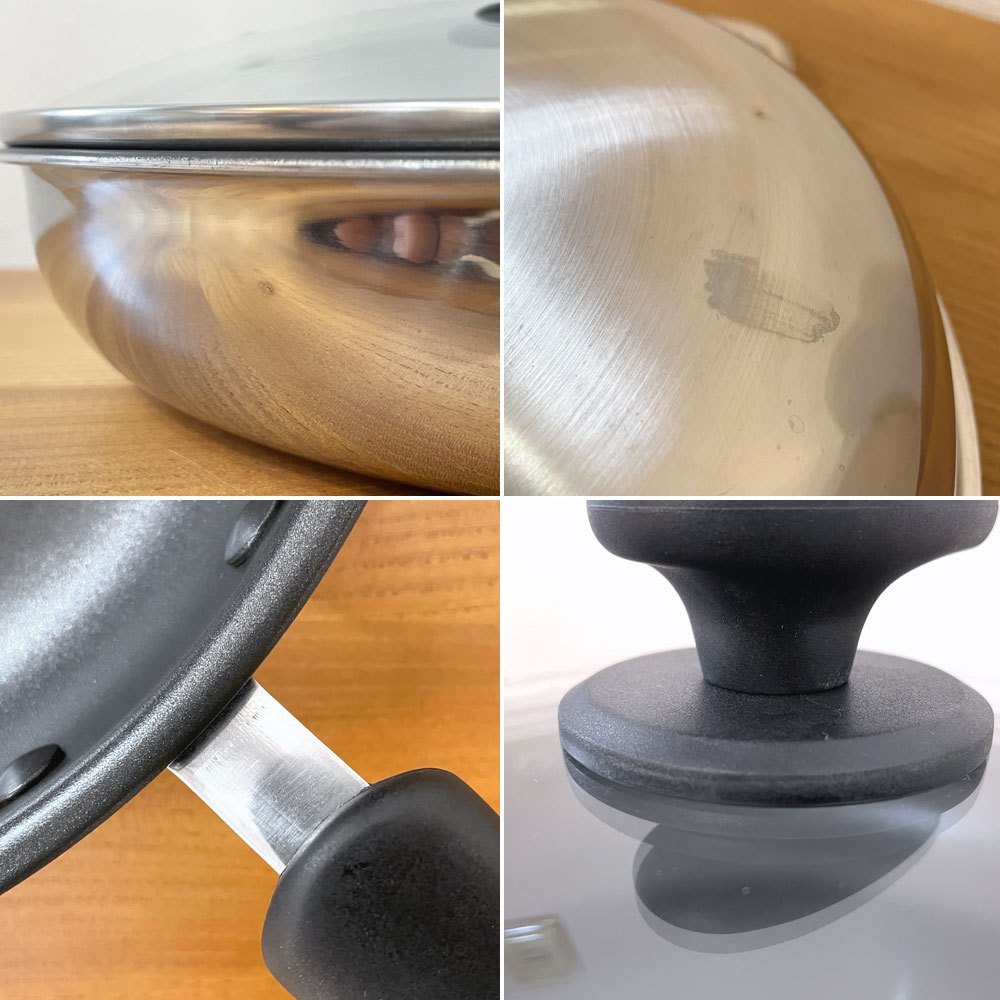 タッパーウェア Tupperware レインボークッカー 26㎝ フライパン コーティング加工 把手付き 箱付き 蓋付き ◎
