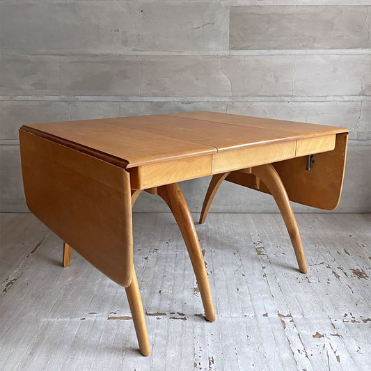 ヘイウッドウェイクフィールド HEYWOOD WAKEFIELD バタフライドロップリーフダイニングテーブル Butterfly Drop-leaf Dining Table エクステンション ウィッシュボーン USビンテージ ♪