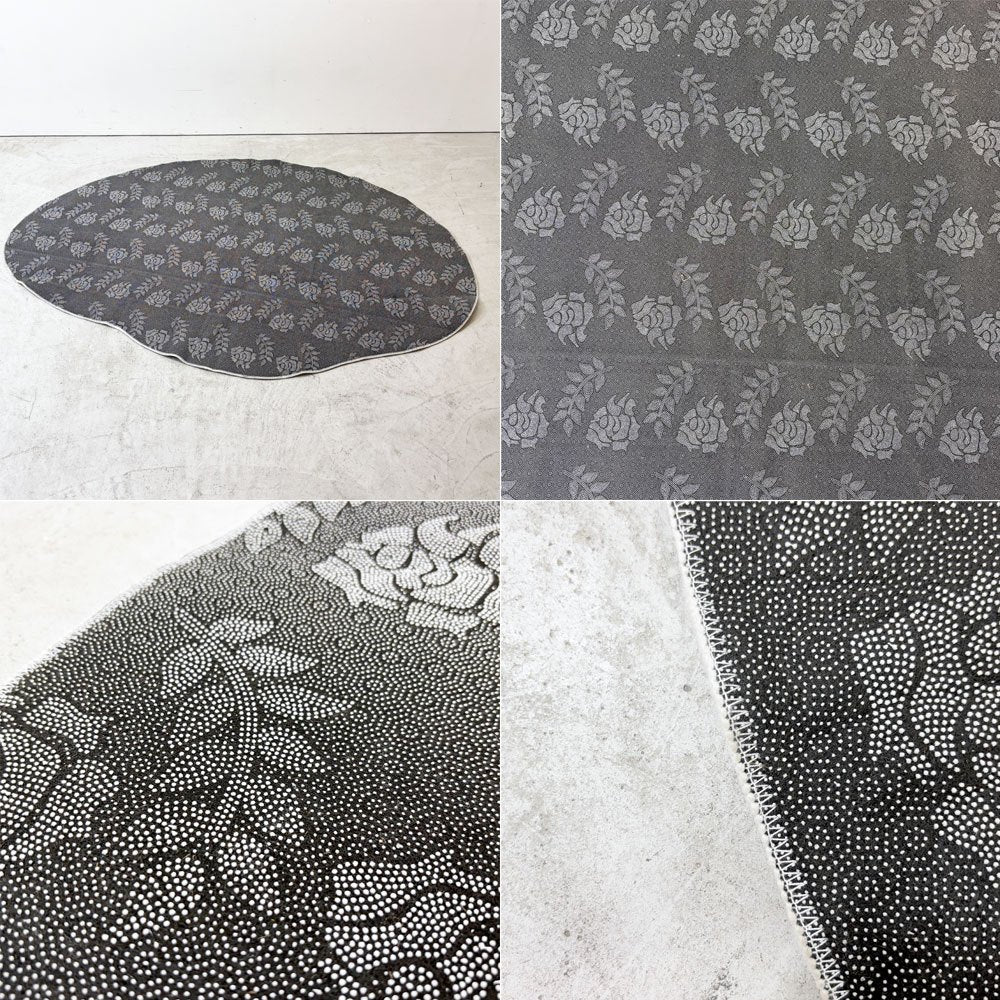 アートラグ Art Rug ラグマット カーペット モノクローム 変形デザイン アシメトリー モダンデザイン W200cm ●