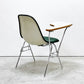 ハーマンミラー Herman Miller サイドシェルチェア セカンド 2nd ビンテージ アプホルスター スクールベース スタッキングベース 肘掛けテーブル付 イームズ ミッドセンチュリー C ●