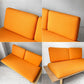 コサイン cosine プラットソファ 2Pソファ メープル材 オレンジ カバーリングファブリック W151cm SO-01N 定価￥264,000- ★